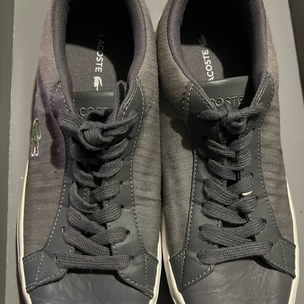 Lacoste Gray and Black Sneakers
